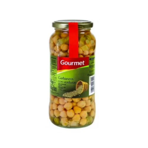 garbanzos cocidos con verduras gourmet